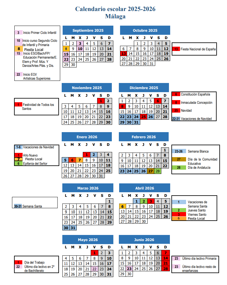 Calendario Escolar 23/24
